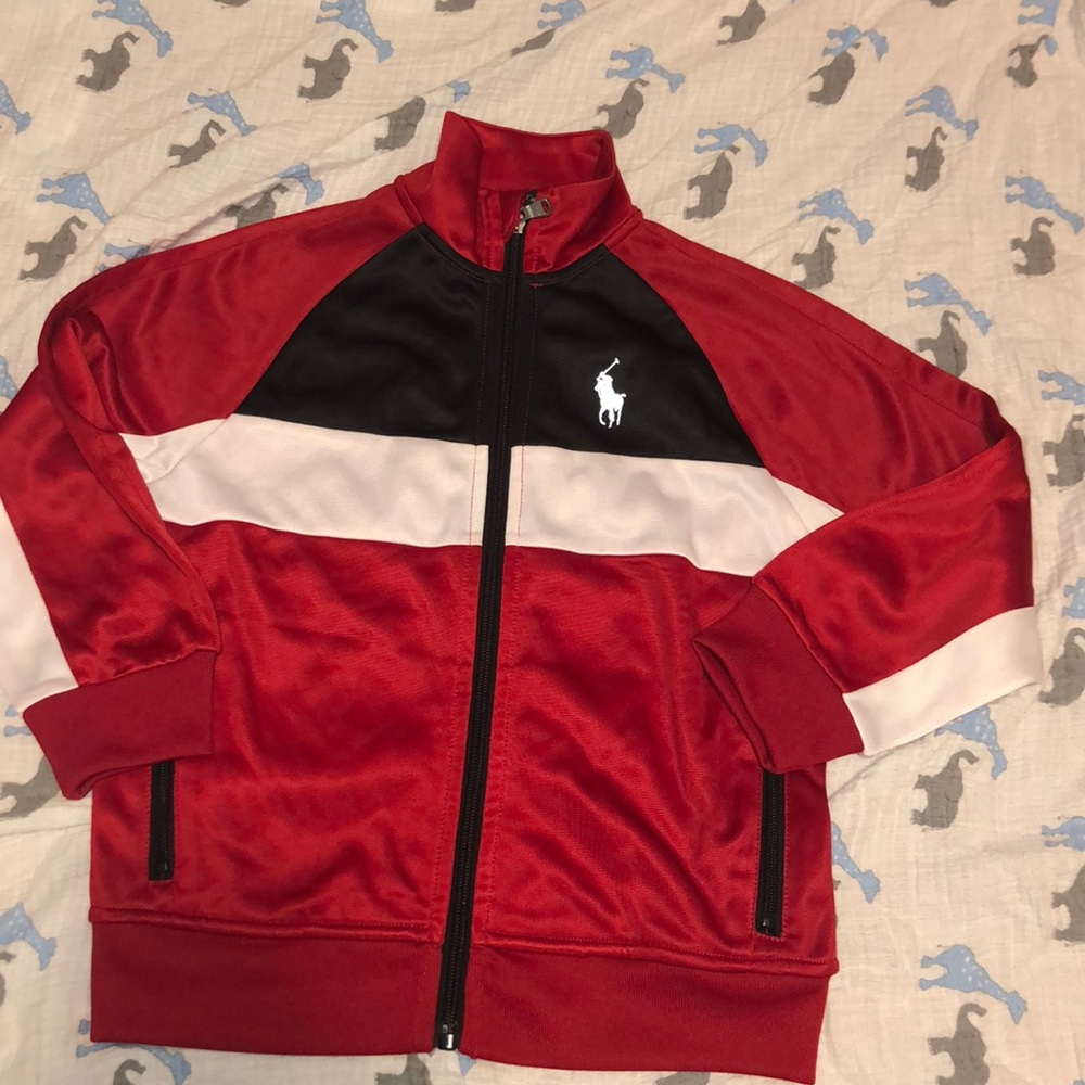 Boys Polo Zip Up Sweater
